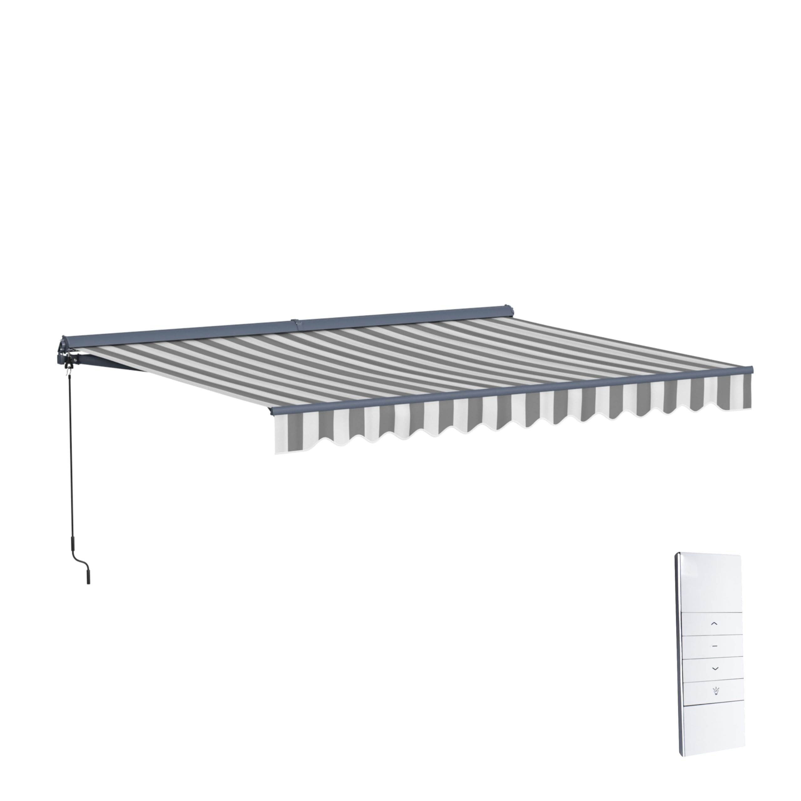 Amazon.com : ALEKO Motorized Patio Awning 13x10 Semi-Cassette